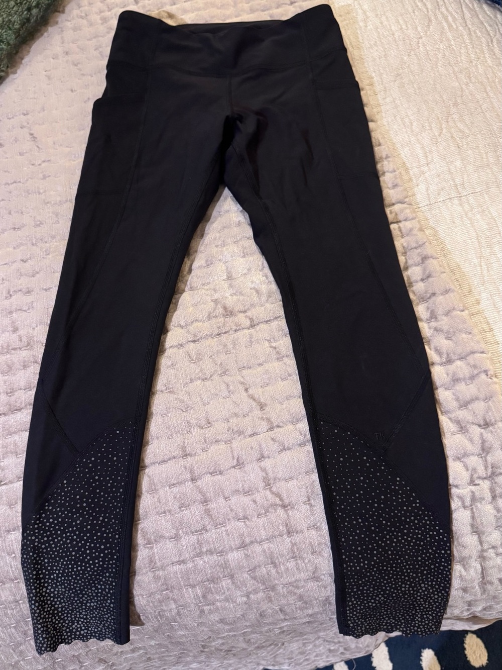 lululemon athletica Black Leggings with Studded Hem